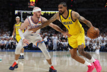سلة هاليبورتون تهدي إنديانا بايسرز فوزًا مذهلًا في افتتاح نهائي الـNBA