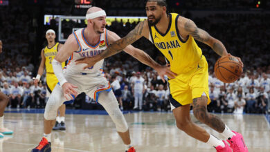 سلة هاليبورتون تهدي إنديانا بايسرز فوزًا مذهلًا في افتتاح نهائي الـNBA