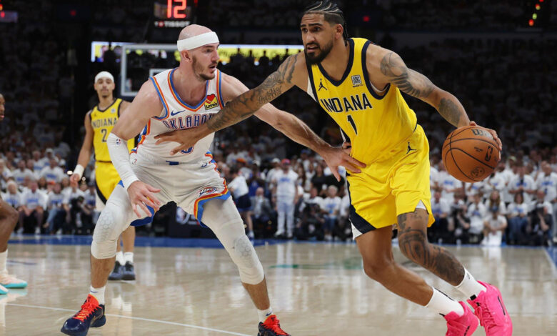 سلة هاليبورتون تهدي إنديانا بايسرز فوزًا مذهلًا في افتتاح نهائي الـNBA