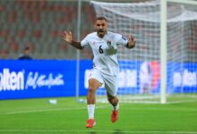 منتخب فلسطين بعد مباراة عمان
