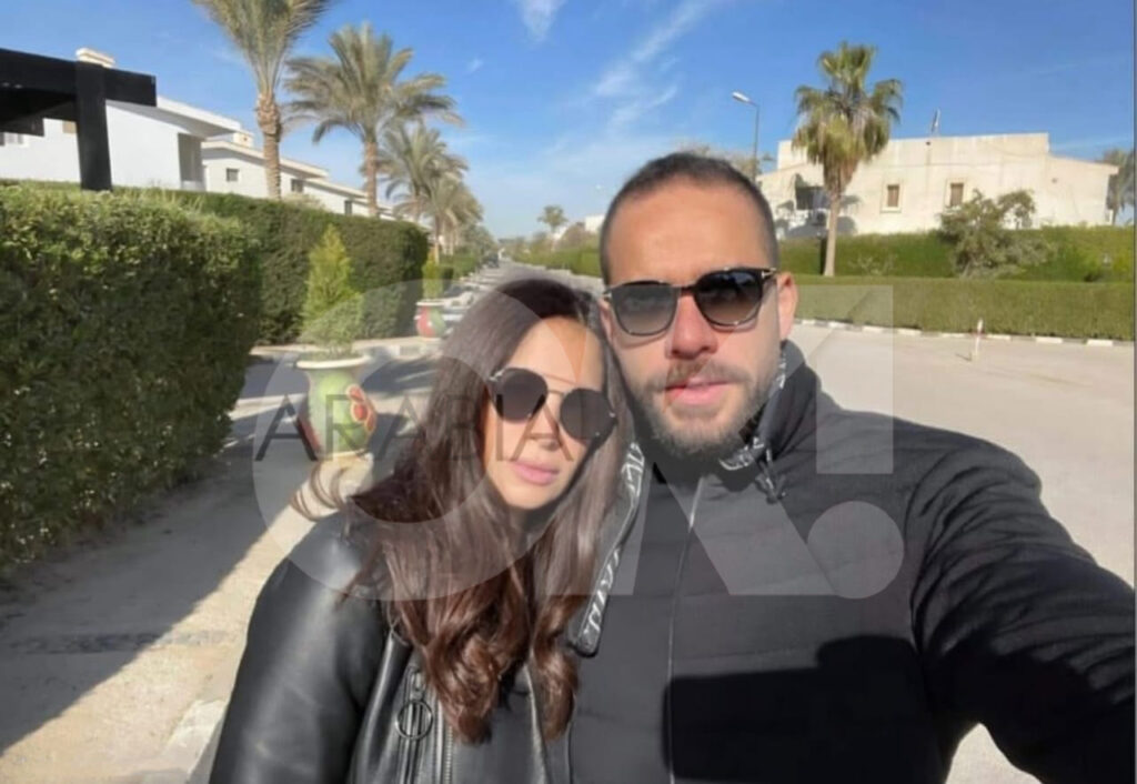 آمال ماهر وزوجها علي محجوب