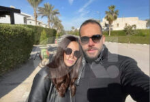 آمال ماهر وزوجها علي محجوب