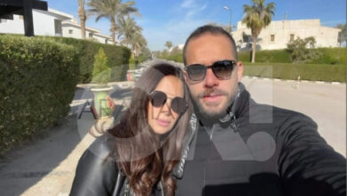 آمال ماهر وزوجها علي محجوب